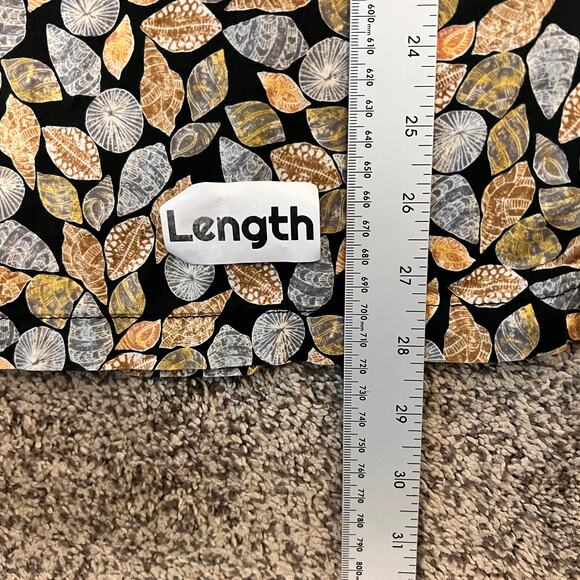 TORI RICHARD Men's XL Black All Over Seashell Print Hawaiian Cotton Lawn Shirt - Picture 8 of 9